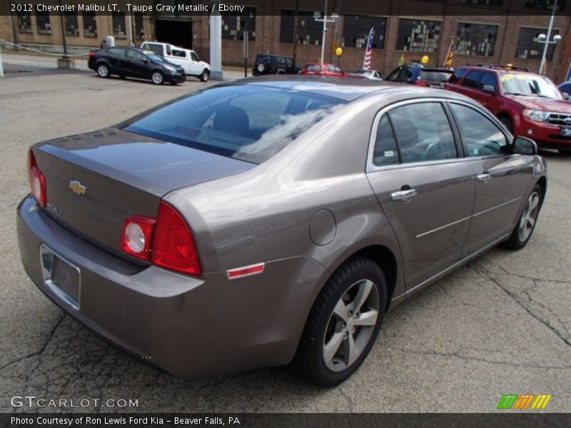 Taupe Gray Metallic / Ebony 2012 Chevrolet Malibu LT
