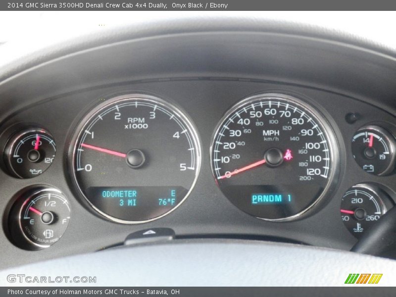 Onyx Black / Ebony 2014 GMC Sierra 3500HD Denali Crew Cab 4x4 Dually