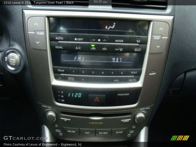 Tungsten Silver Pearl / Black 2010 Lexus IS 250