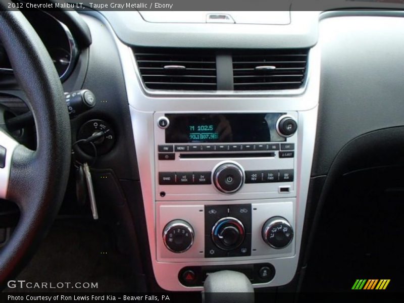 Taupe Gray Metallic / Ebony 2012 Chevrolet Malibu LT