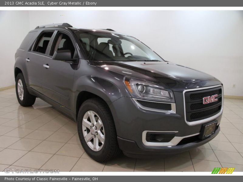 Cyber Gray Metallic / Ebony 2013 GMC Acadia SLE