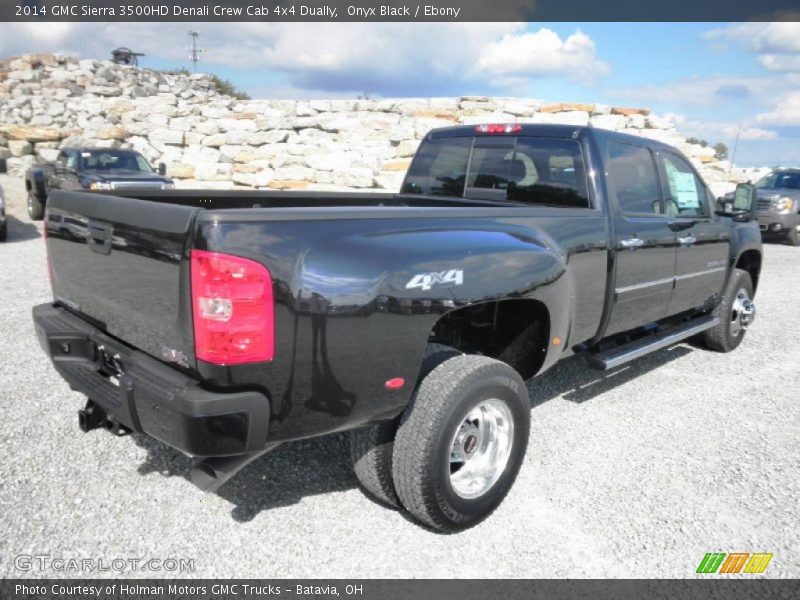 Onyx Black / Ebony 2014 GMC Sierra 3500HD Denali Crew Cab 4x4 Dually