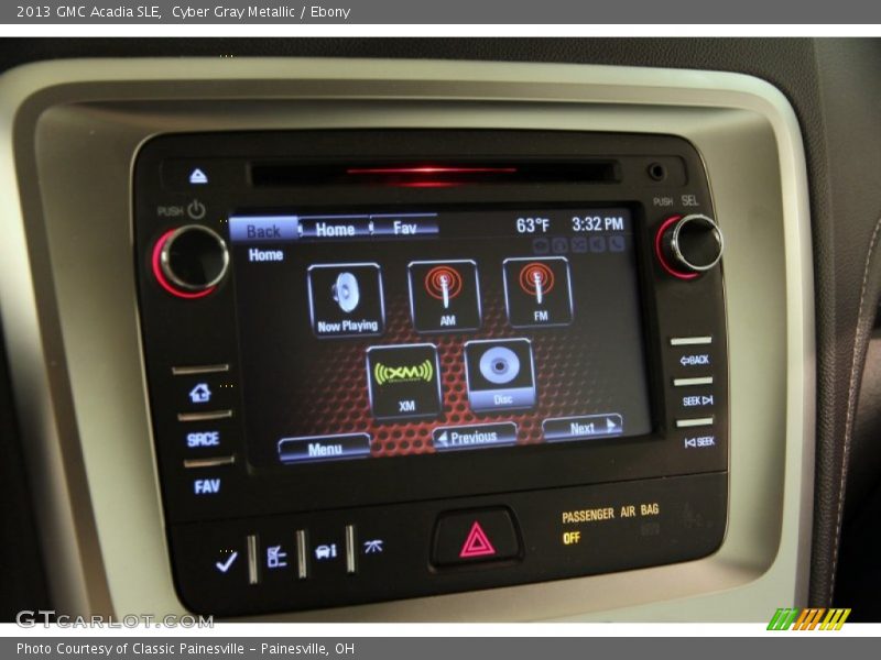 Cyber Gray Metallic / Ebony 2013 GMC Acadia SLE