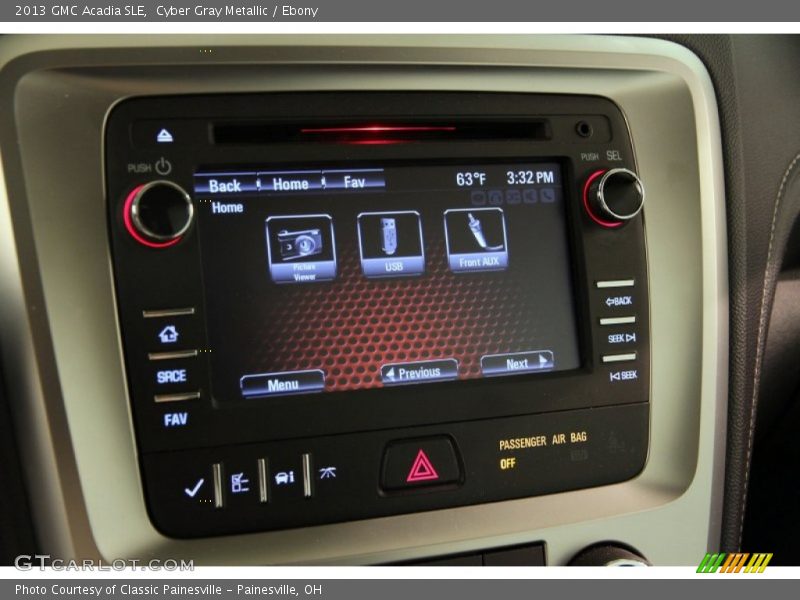Cyber Gray Metallic / Ebony 2013 GMC Acadia SLE
