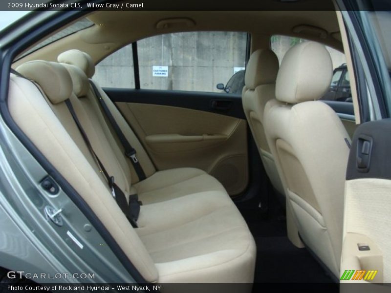 Willow Gray / Camel 2009 Hyundai Sonata GLS