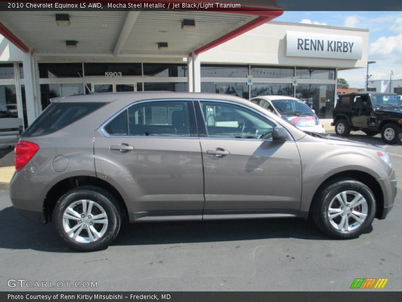 Mocha Steel Metallic / Jet Black/Light Titanium 2010 Chevrolet Equinox LS AWD