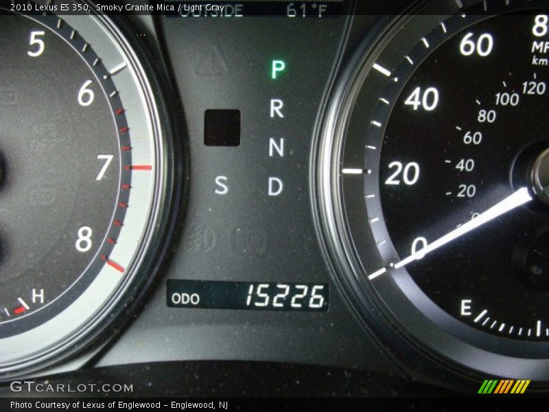 Smoky Granite Mica / Light Gray 2010 Lexus ES 350