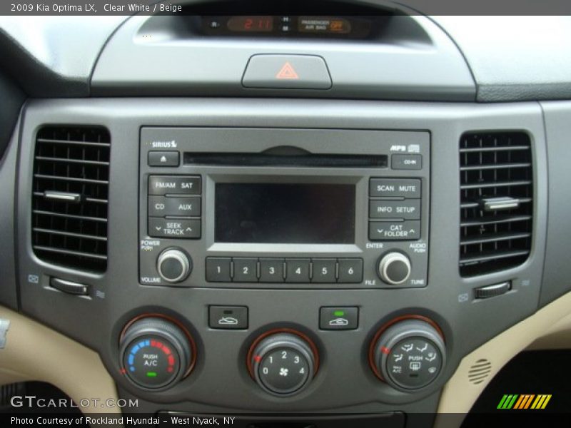 Audio System of 2009 Optima LX