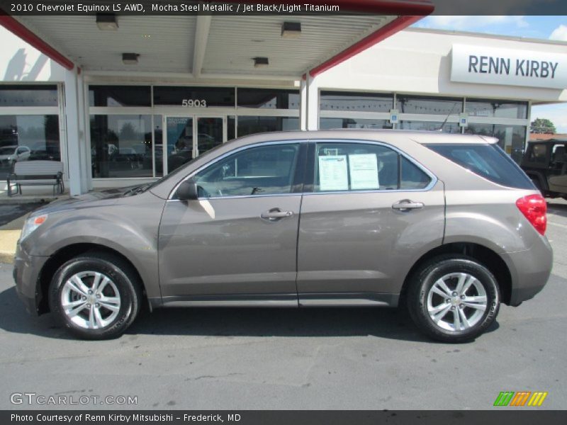 Mocha Steel Metallic / Jet Black/Light Titanium 2010 Chevrolet Equinox LS AWD