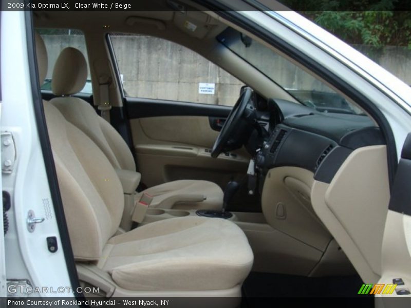Clear White / Beige 2009 Kia Optima LX