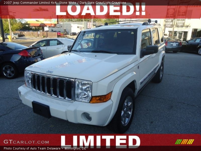 Stone White / Dark Slate Gray/Light Graystone 2007 Jeep Commander Limited 4x4