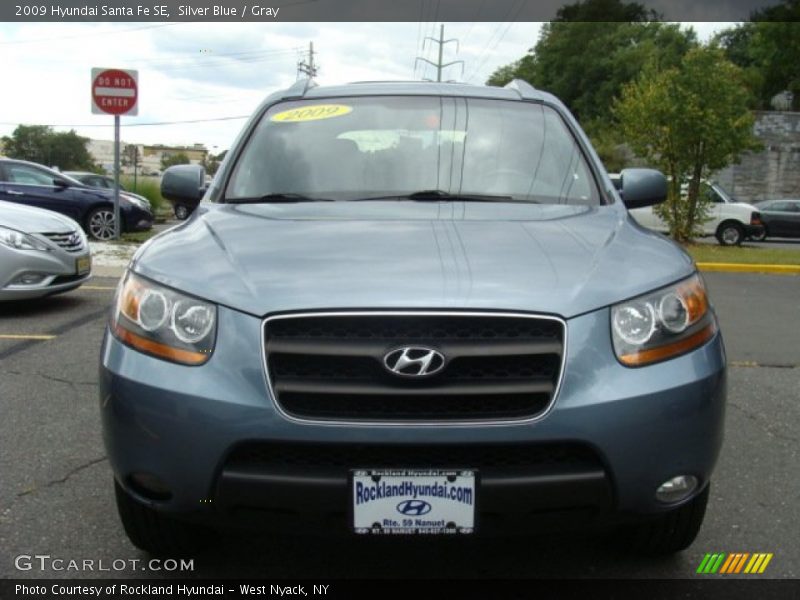 Silver Blue / Gray 2009 Hyundai Santa Fe SE