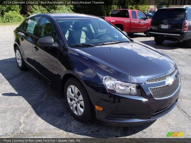 Blue Ray Metallic / Jet Black/Medium Titanium 2014 Chevrolet Cruze LS