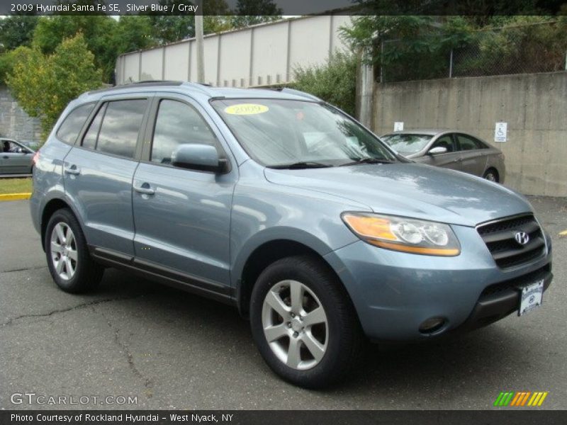 Silver Blue / Gray 2009 Hyundai Santa Fe SE