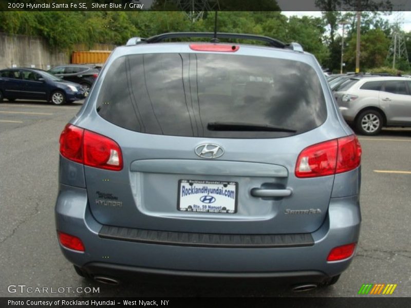 Silver Blue / Gray 2009 Hyundai Santa Fe SE