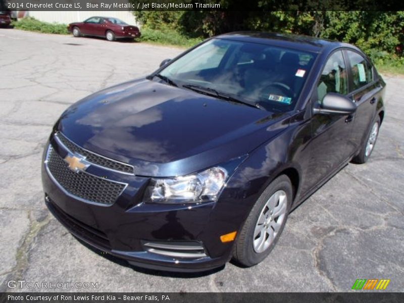 Blue Ray Metallic / Jet Black/Medium Titanium 2014 Chevrolet Cruze LS