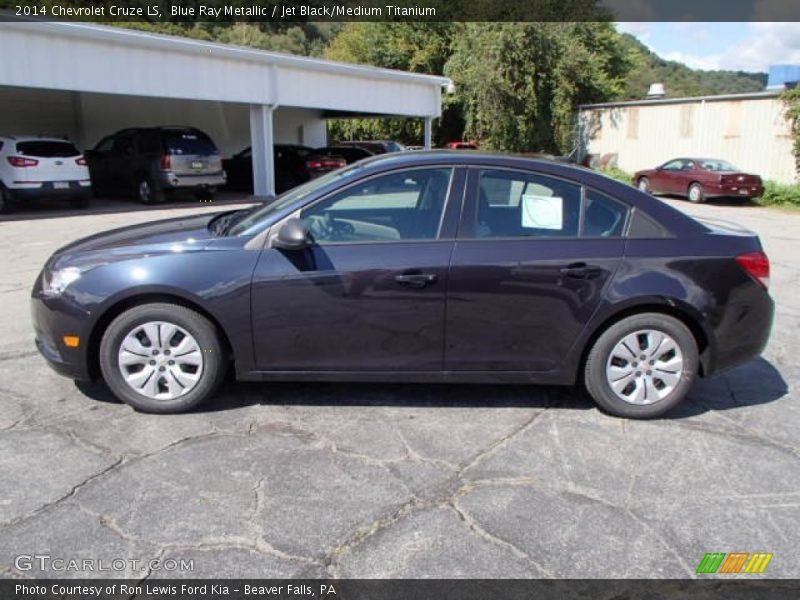 Blue Ray Metallic / Jet Black/Medium Titanium 2014 Chevrolet Cruze LS