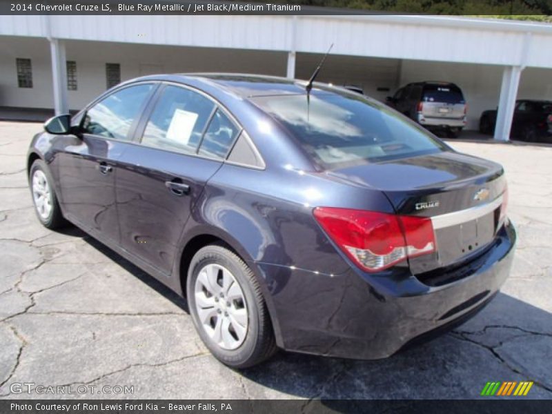 Blue Ray Metallic / Jet Black/Medium Titanium 2014 Chevrolet Cruze LS