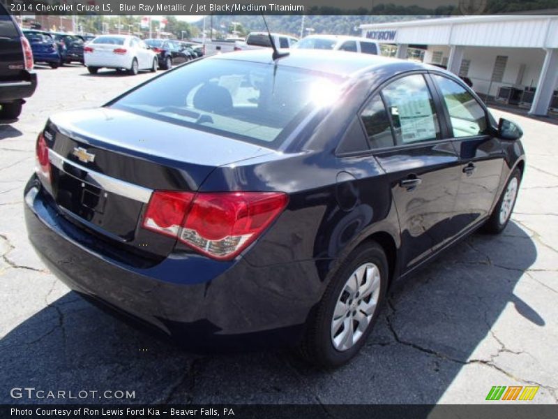 Blue Ray Metallic / Jet Black/Medium Titanium 2014 Chevrolet Cruze LS