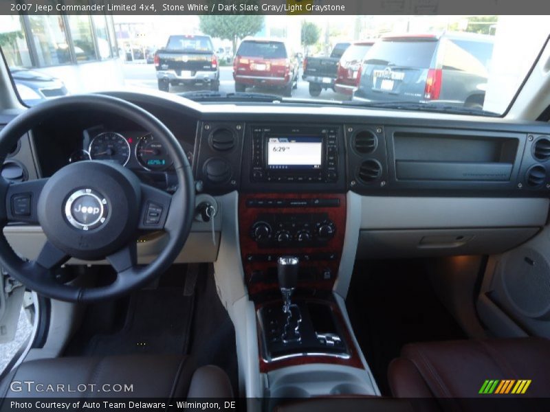 Stone White / Dark Slate Gray/Light Graystone 2007 Jeep Commander Limited 4x4