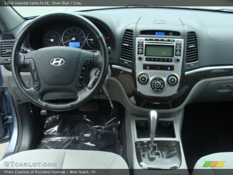Silver Blue / Gray 2009 Hyundai Santa Fe SE