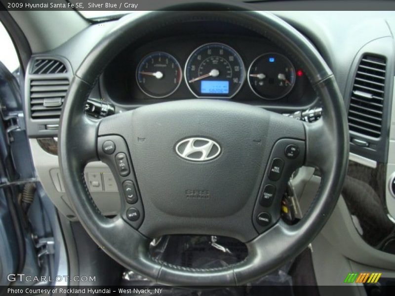 Silver Blue / Gray 2009 Hyundai Santa Fe SE
