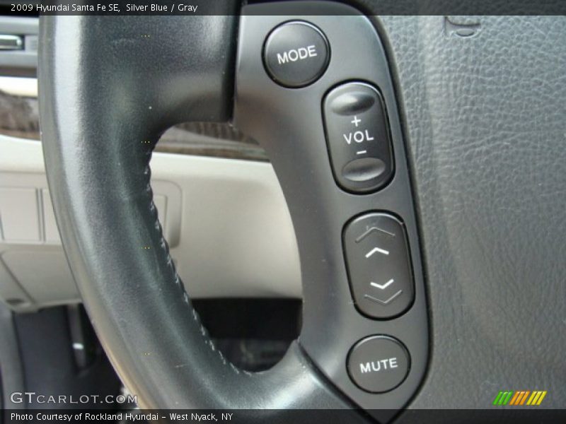 Silver Blue / Gray 2009 Hyundai Santa Fe SE