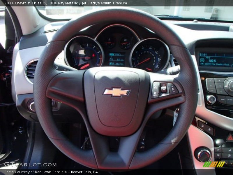 Blue Ray Metallic / Jet Black/Medium Titanium 2014 Chevrolet Cruze LS