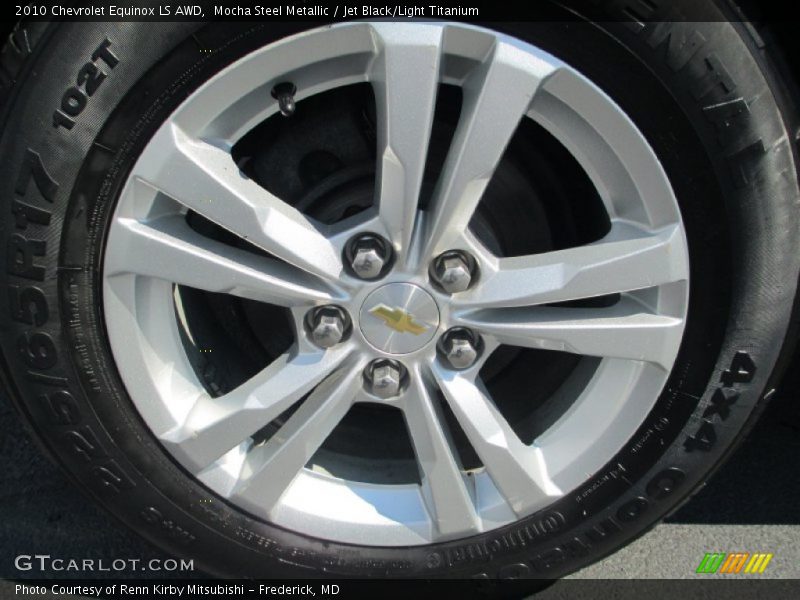 Mocha Steel Metallic / Jet Black/Light Titanium 2010 Chevrolet Equinox LS AWD
