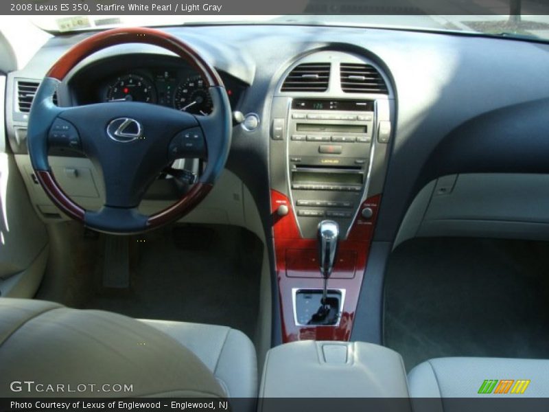 Starfire White Pearl / Light Gray 2008 Lexus ES 350