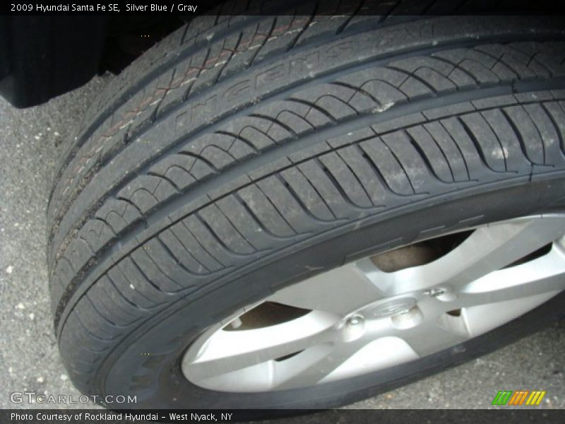 Silver Blue / Gray 2009 Hyundai Santa Fe SE