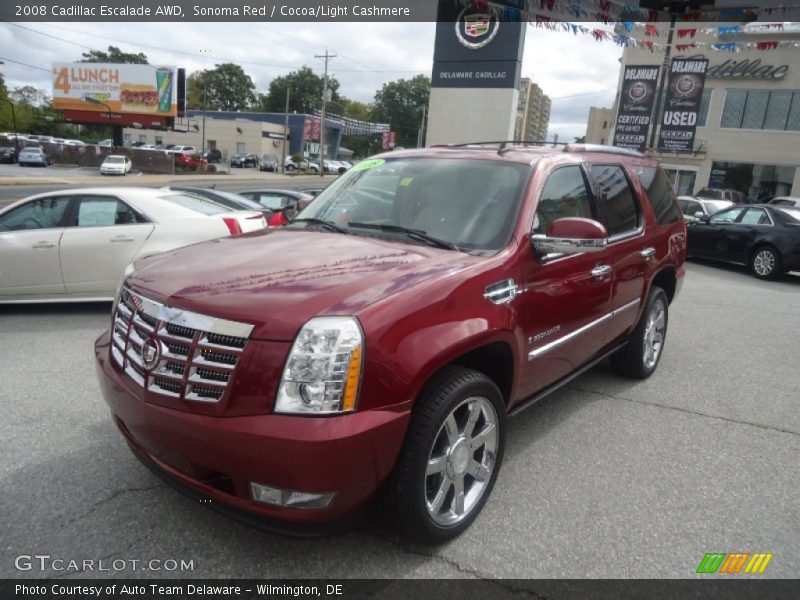 Sonoma Red / Cocoa/Light Cashmere 2008 Cadillac Escalade AWD
