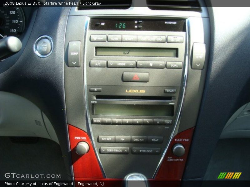 Starfire White Pearl / Light Gray 2008 Lexus ES 350