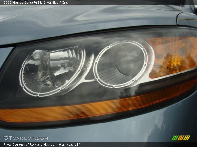 Silver Blue / Gray 2009 Hyundai Santa Fe SE