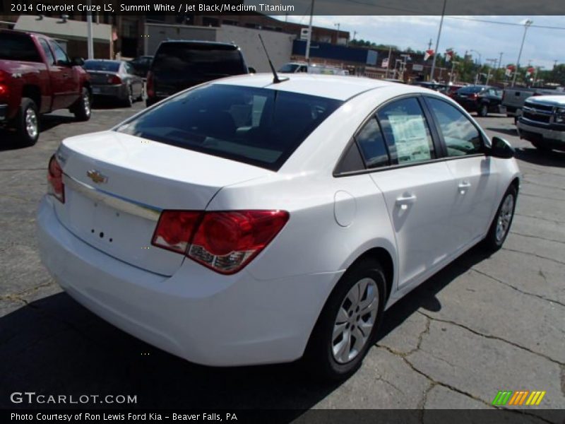 Summit White / Jet Black/Medium Titanium 2014 Chevrolet Cruze LS