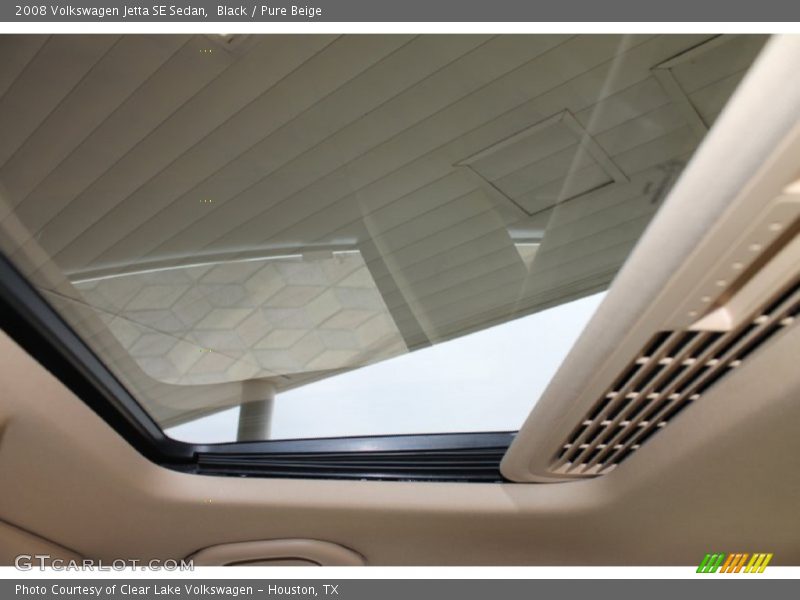 Black / Pure Beige 2008 Volkswagen Jetta SE Sedan