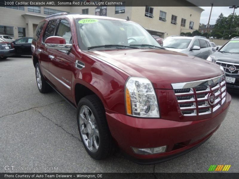 Sonoma Red / Cocoa/Light Cashmere 2008 Cadillac Escalade AWD