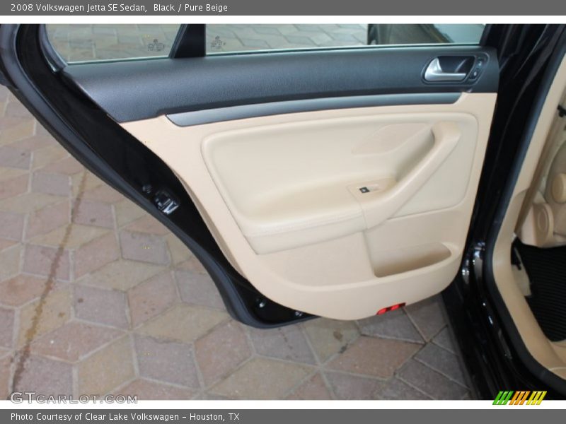 Black / Pure Beige 2008 Volkswagen Jetta SE Sedan
