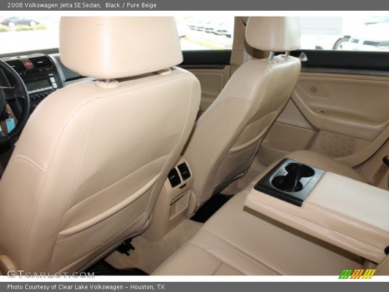 Black / Pure Beige 2008 Volkswagen Jetta SE Sedan