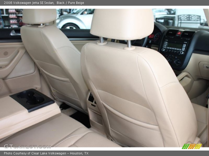 Black / Pure Beige 2008 Volkswagen Jetta SE Sedan
