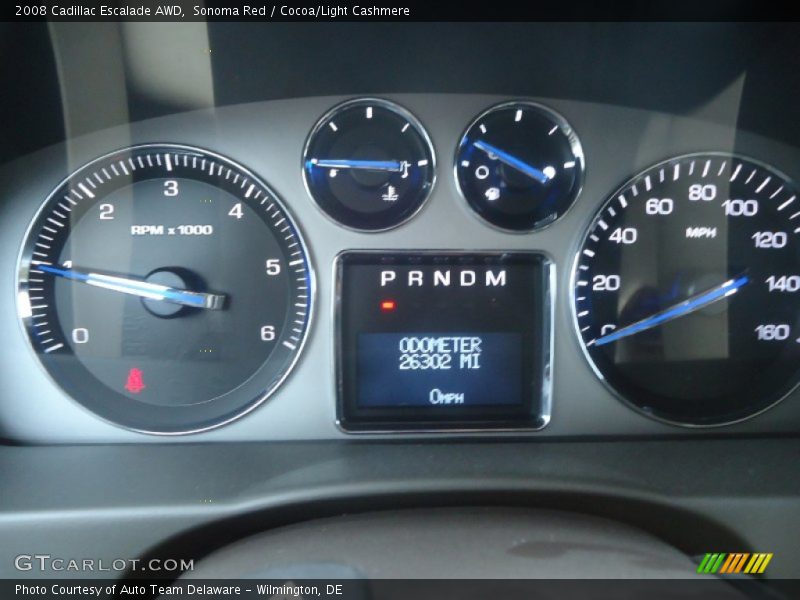 Sonoma Red / Cocoa/Light Cashmere 2008 Cadillac Escalade AWD