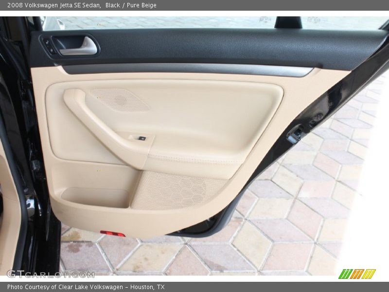 Black / Pure Beige 2008 Volkswagen Jetta SE Sedan