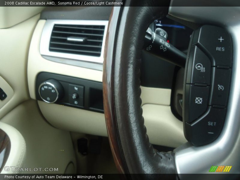Sonoma Red / Cocoa/Light Cashmere 2008 Cadillac Escalade AWD