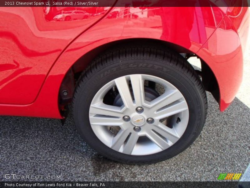 Salsa (Red) / Silver/Silver 2013 Chevrolet Spark LS