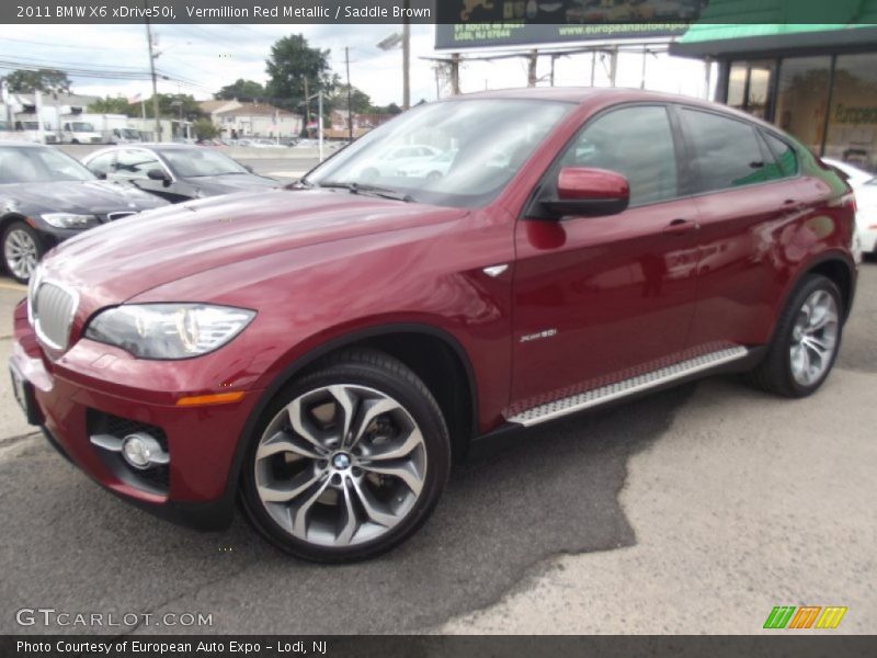 Vermillion Red Metallic / Saddle Brown 2011 BMW X6 xDrive50i