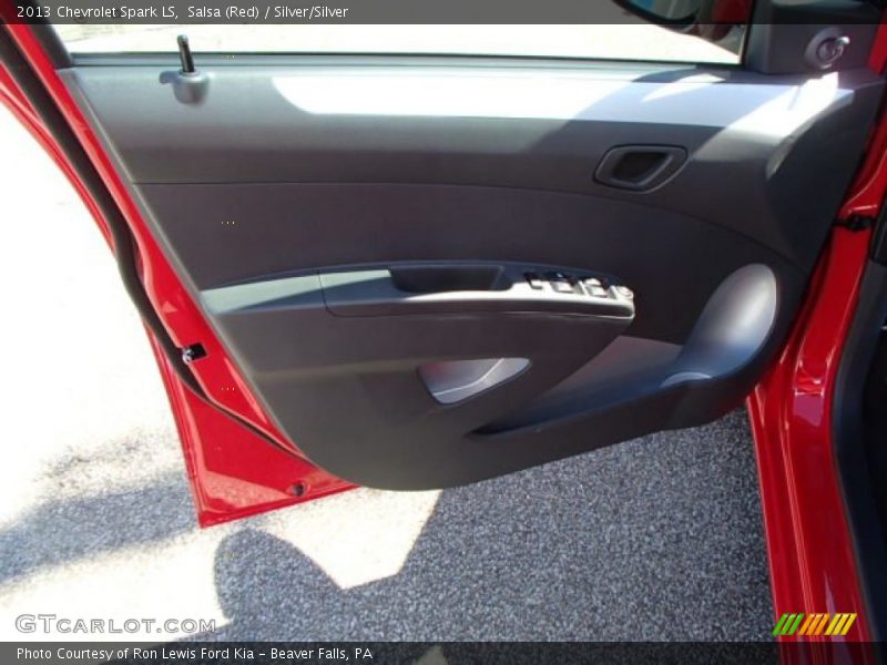 Salsa (Red) / Silver/Silver 2013 Chevrolet Spark LS