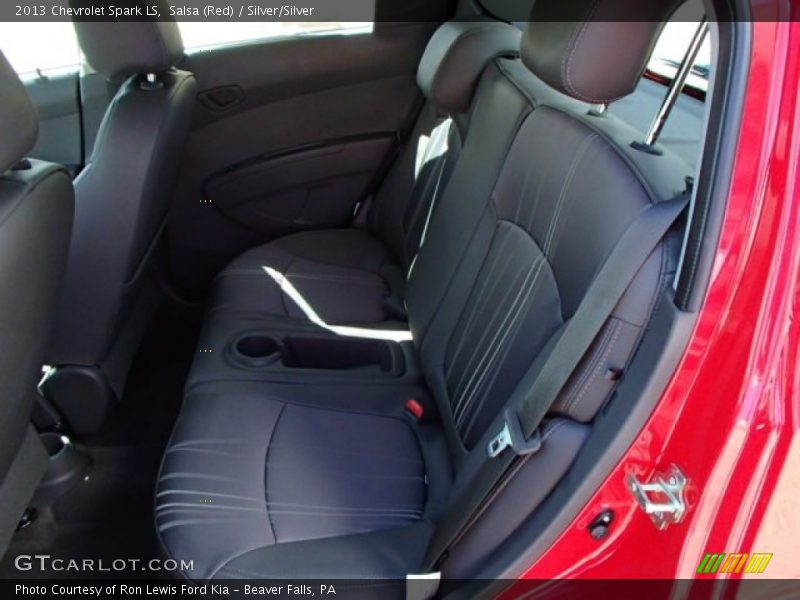 Salsa (Red) / Silver/Silver 2013 Chevrolet Spark LS