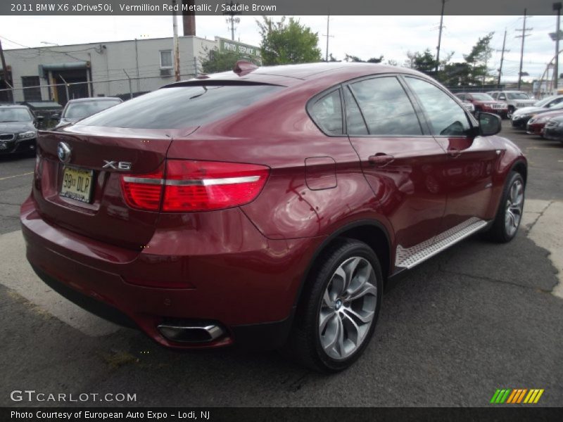 Vermillion Red Metallic / Saddle Brown 2011 BMW X6 xDrive50i