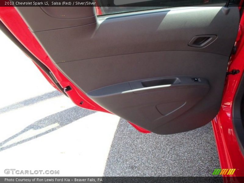 Salsa (Red) / Silver/Silver 2013 Chevrolet Spark LS