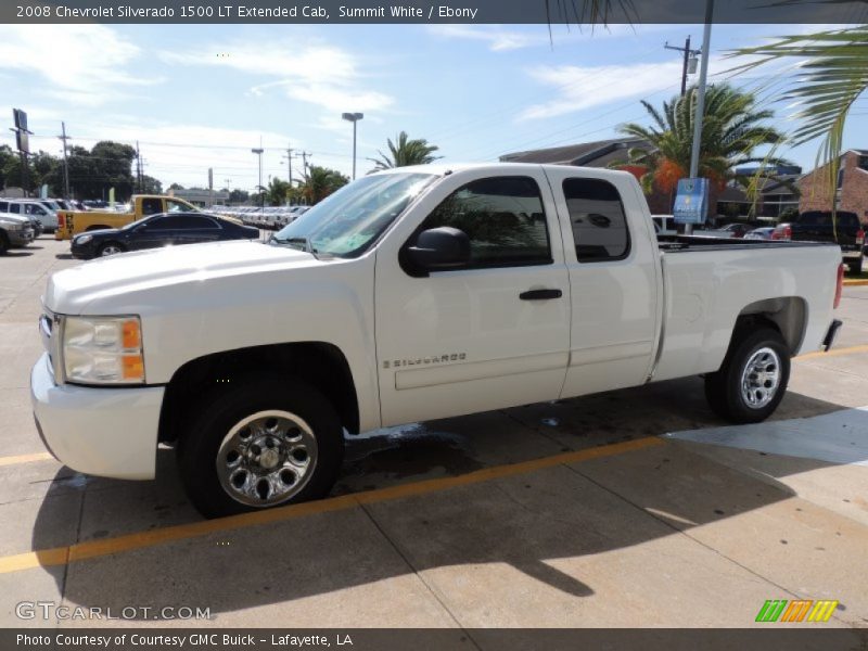 Summit White / Ebony 2008 Chevrolet Silverado 1500 LT Extended Cab